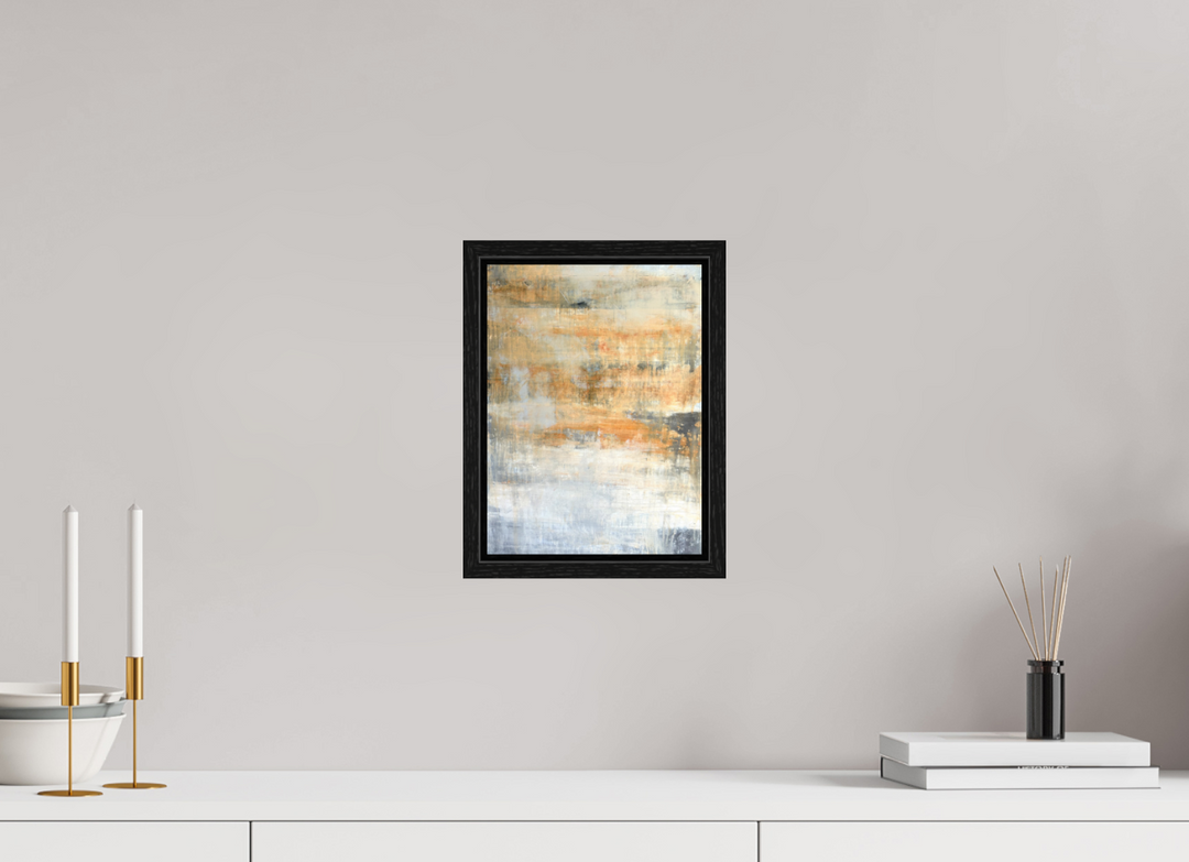 Print "Abstract Series - orange/grey"