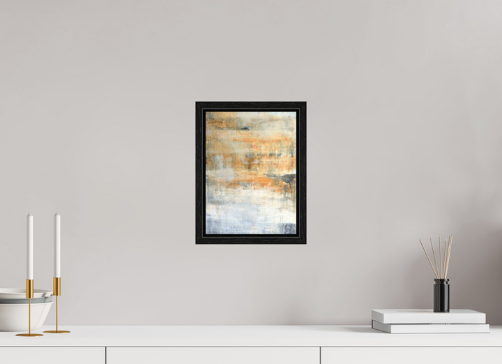 Print"Abstract Series - orange/grey"