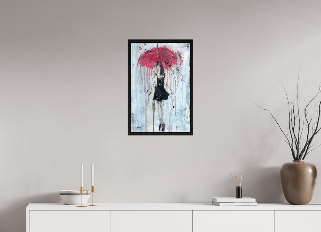 Print "abstract girl in the rain " RK76