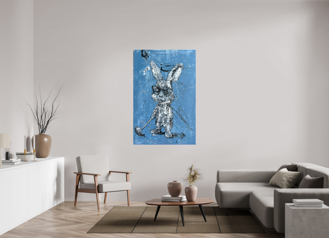 Print "abstract golf bunny" RK21P