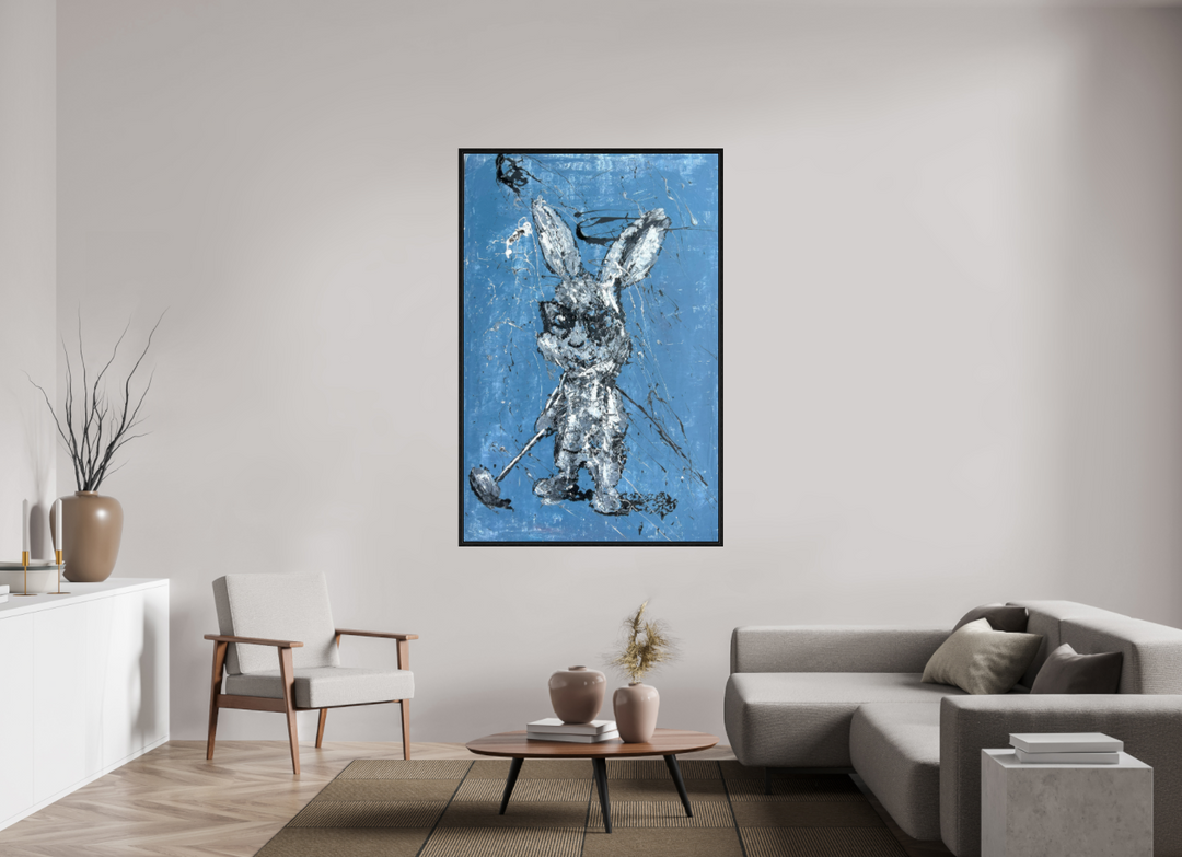 Print "abstract golf bunny" RK21P