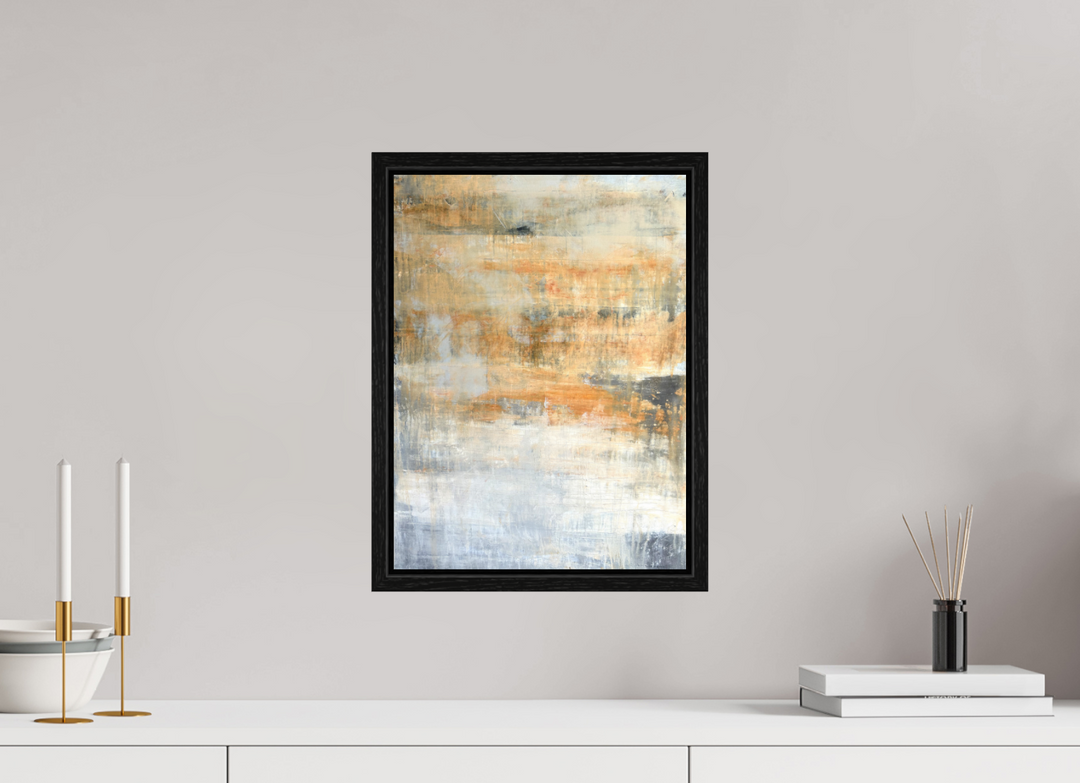 Print "Abstract Series - orange/grey"