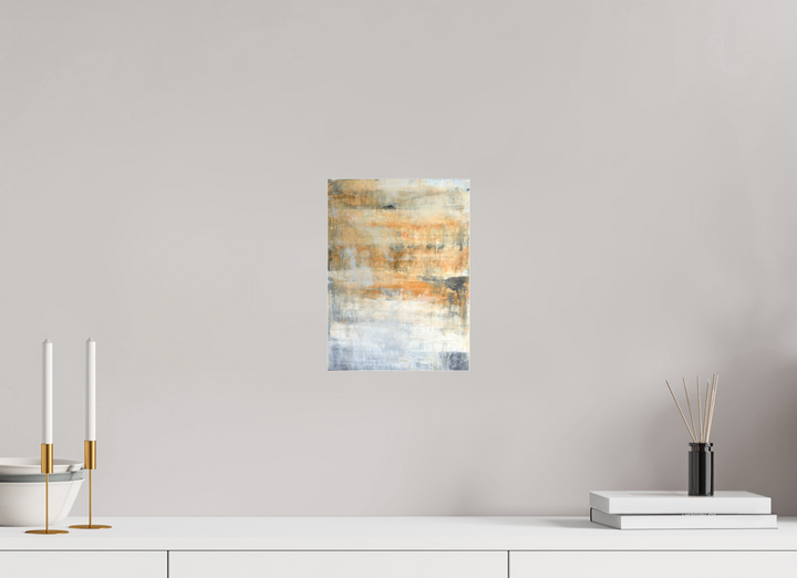 Print"Abstract Series - orange/grey"