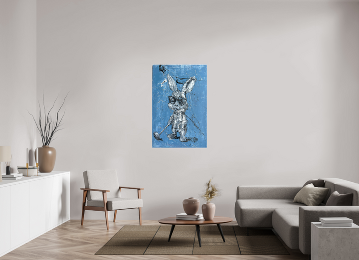 Print "abstract golf bunny" RK21P