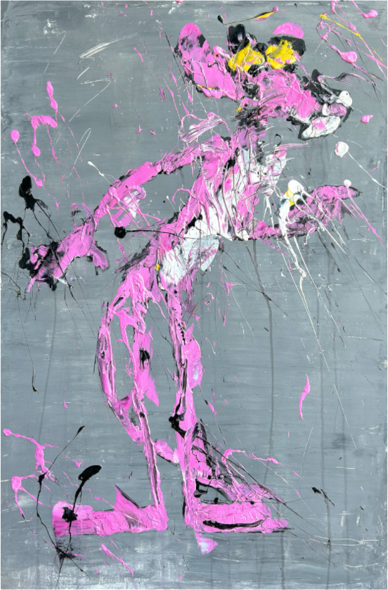 Print "abstract pink" PP25