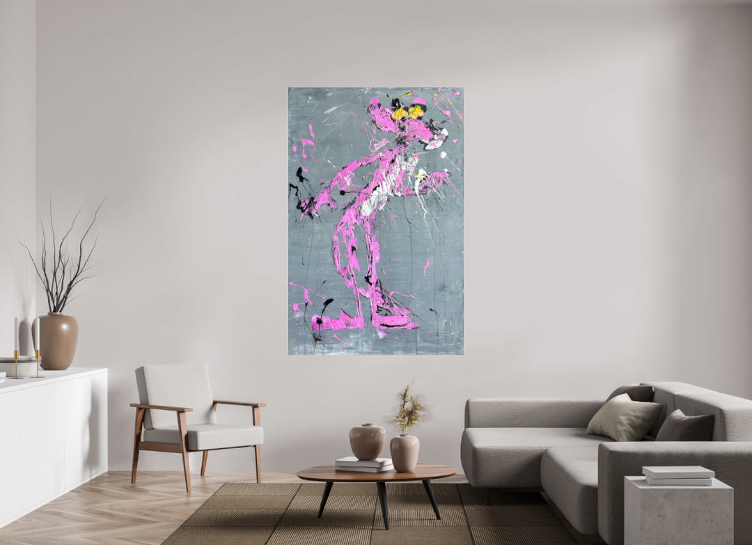 Print "abstract pink" PP25