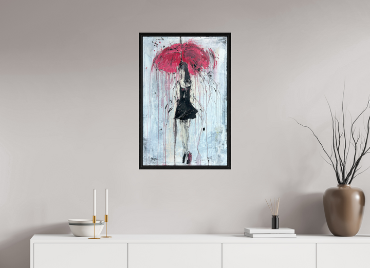 Print "abstract girl in the rain " RK76