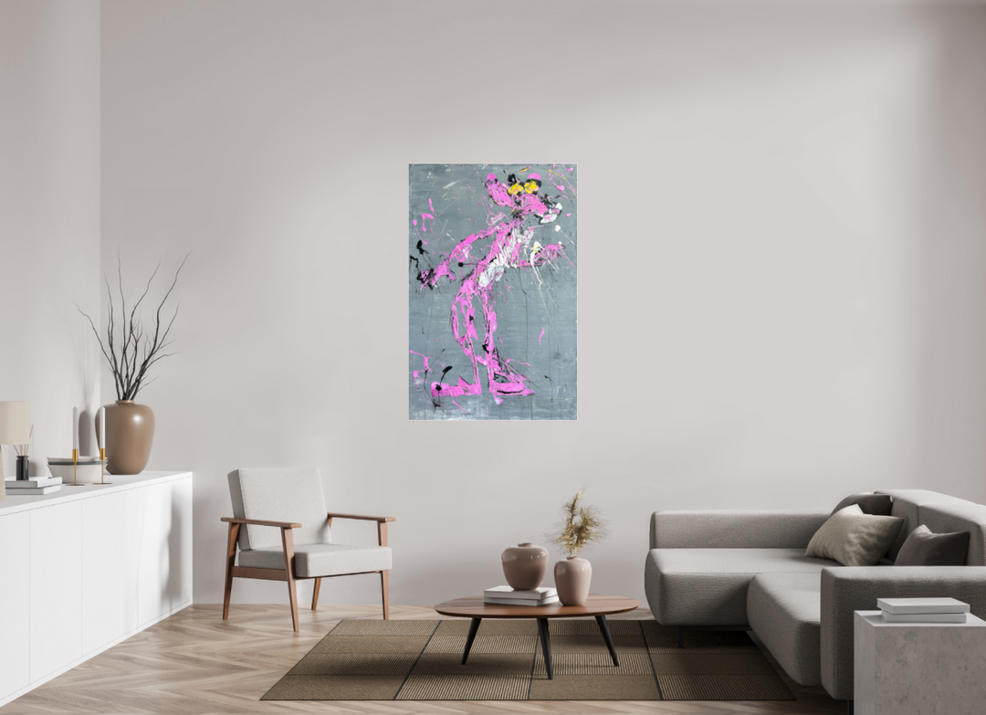 Print "abstract pink" PP25