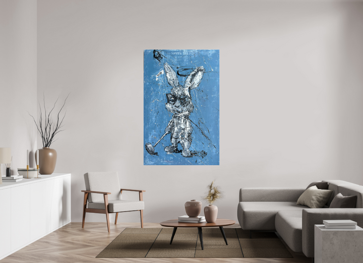 Print "abstract golf bunny" RK21P