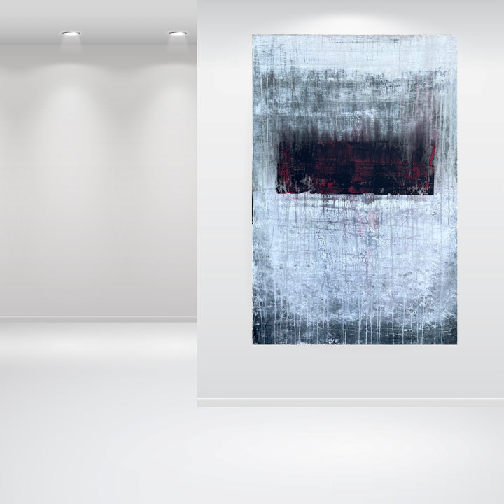 Original "Abstract Green/Red/Black " H22T
