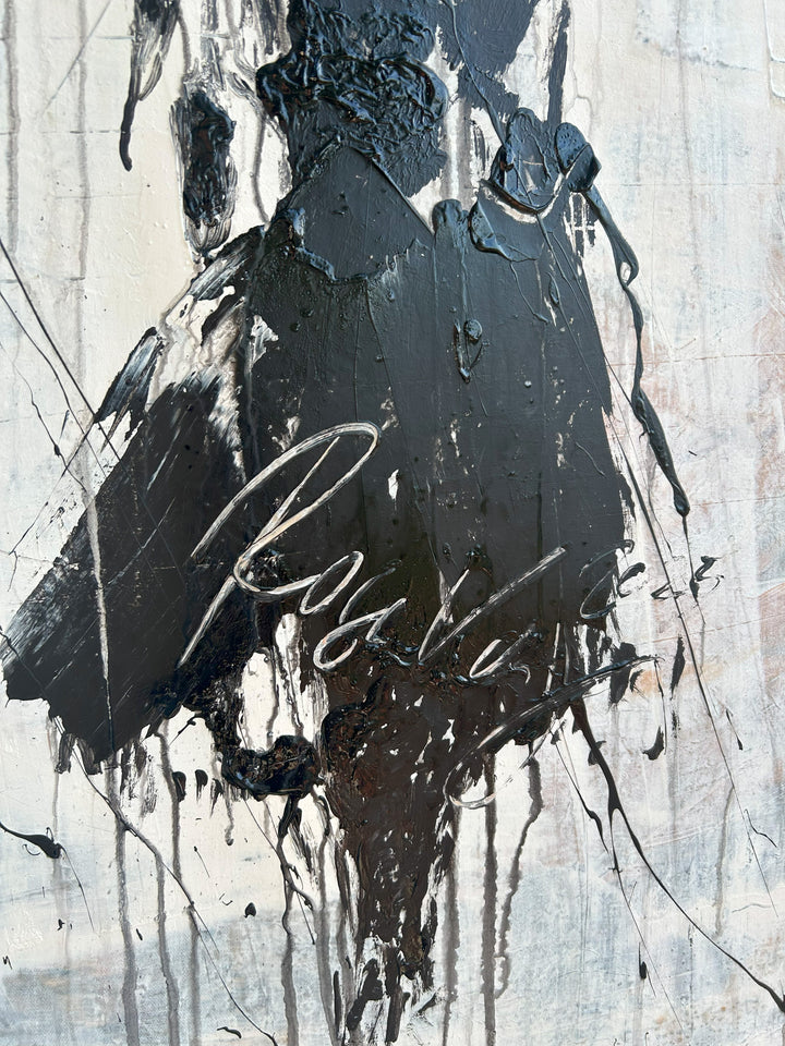 Original "abstract girl in the rain " RK77
