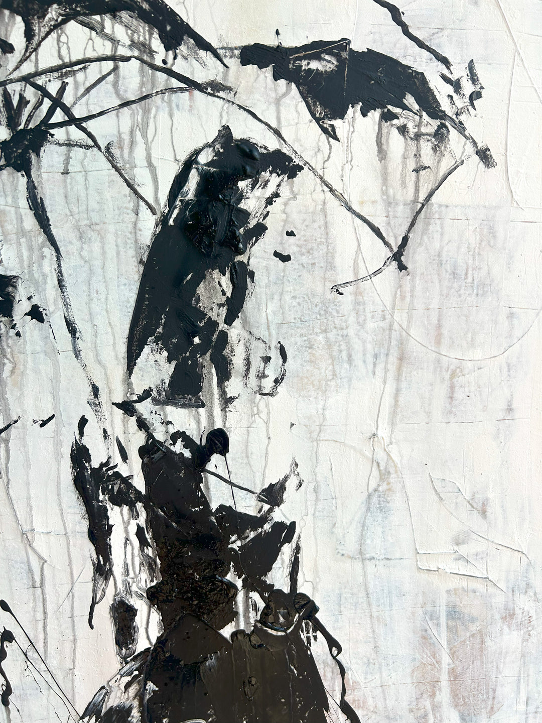 Original "abstract girl in the rain " RK77