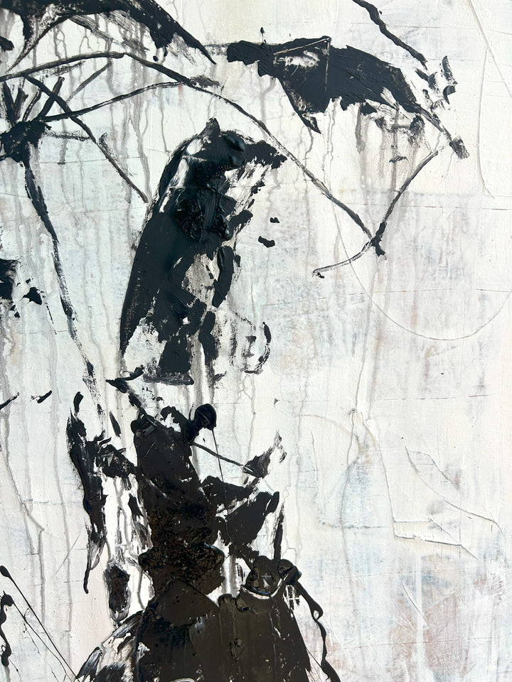 Original "abstract girl in the rain " RK77