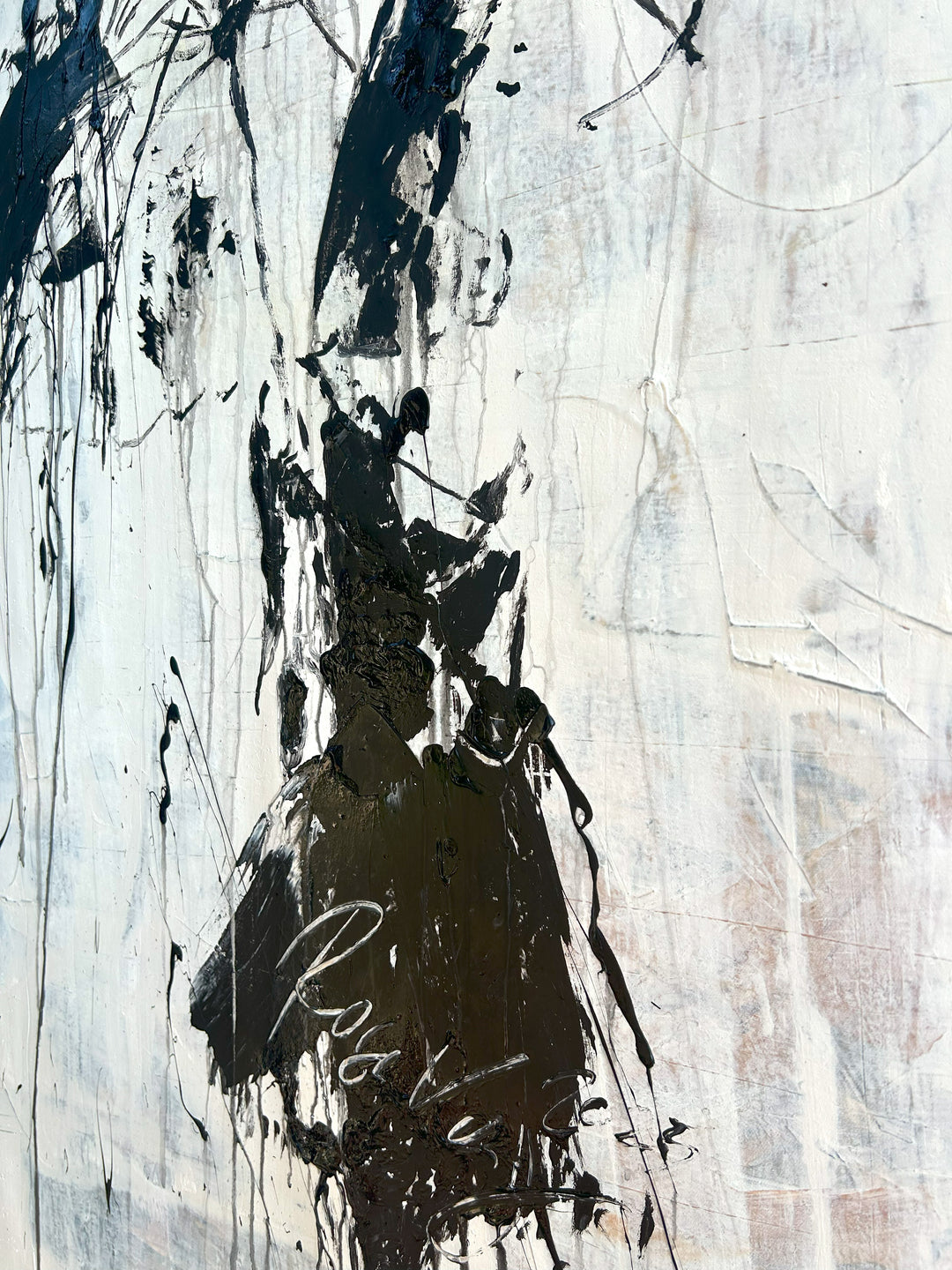 Original "abstract girl in the rain " RK77