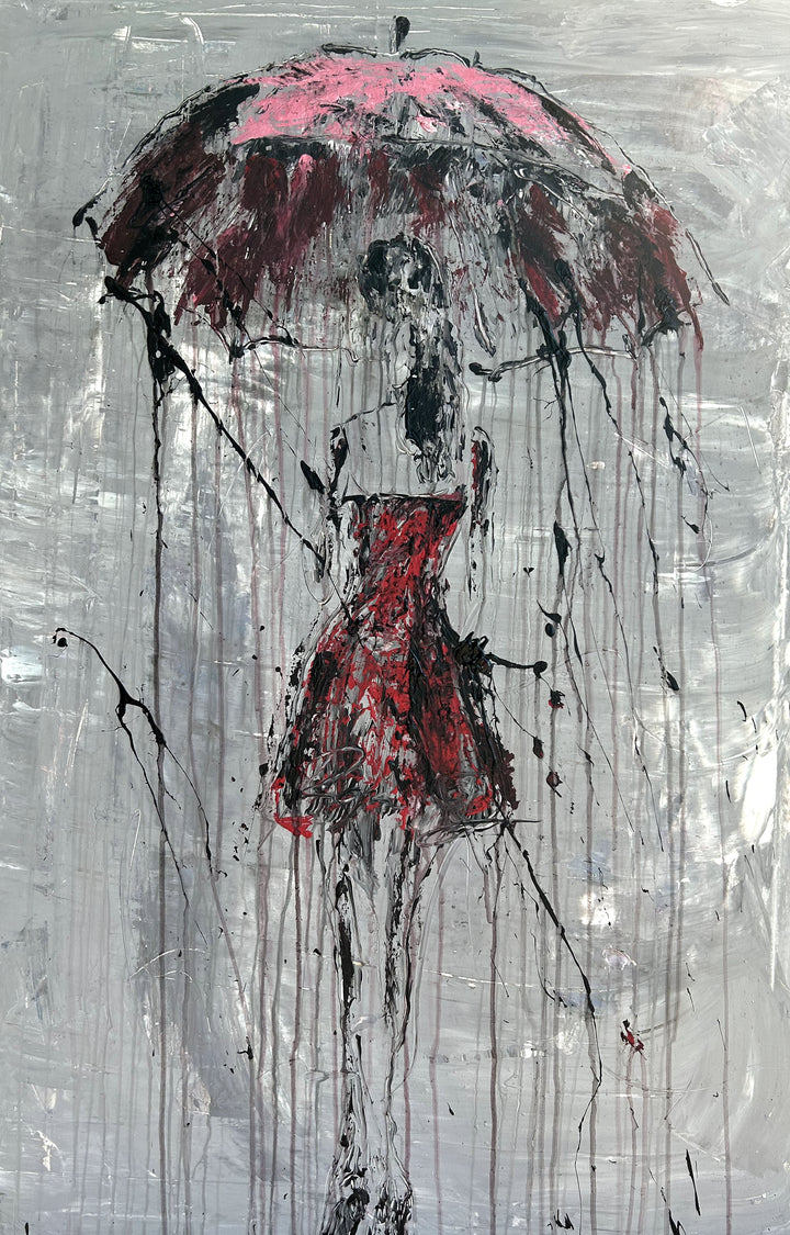 Original "umbrella girl in the rain " RK5D