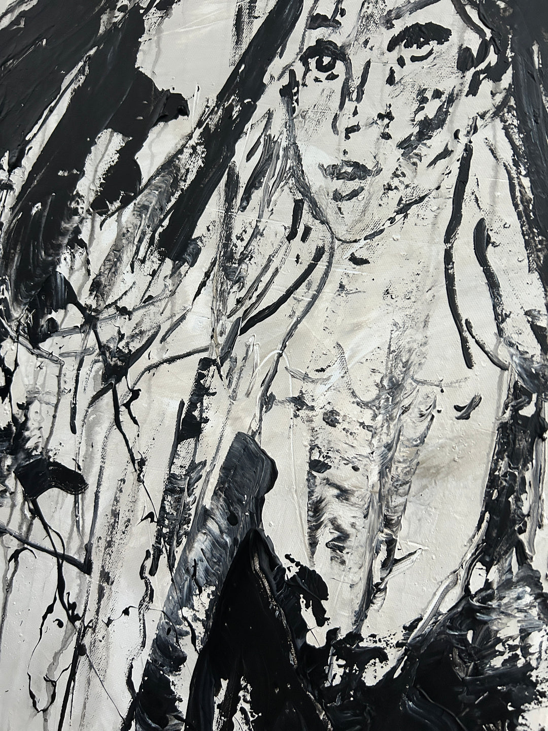 Original "abstract girl in the rain" RK79