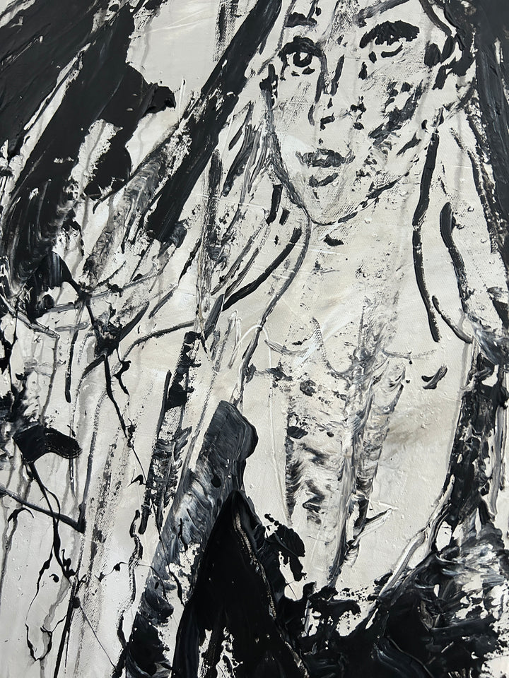 Original "abstract girl in the rain" RK79