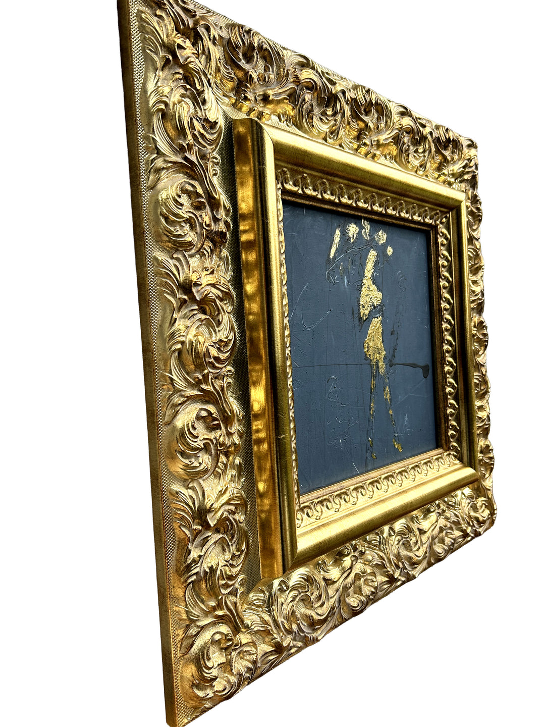  Original "Girl in the Rain - Gold Edition #6"