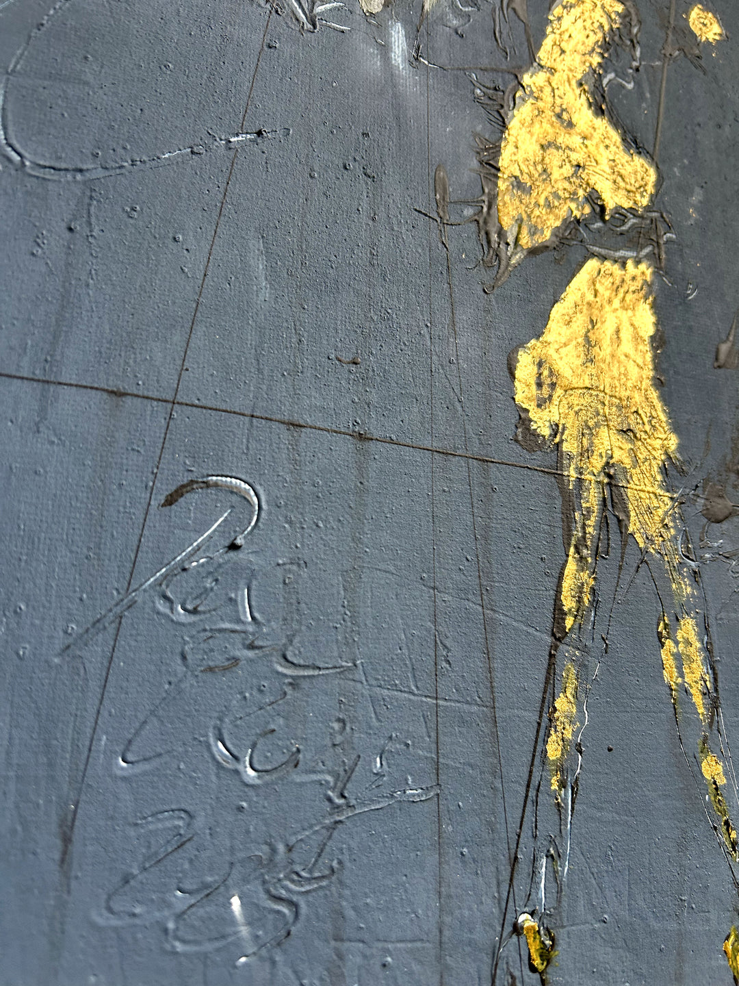  Original "Girl in the Rain - Gold Edition #6"