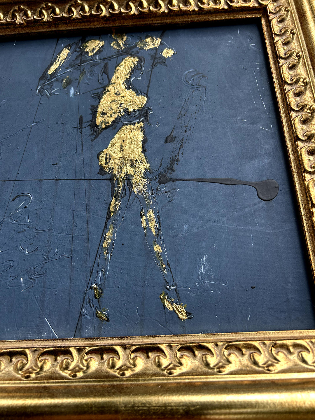  Original "Girl in the Rain - Gold Edition #6"