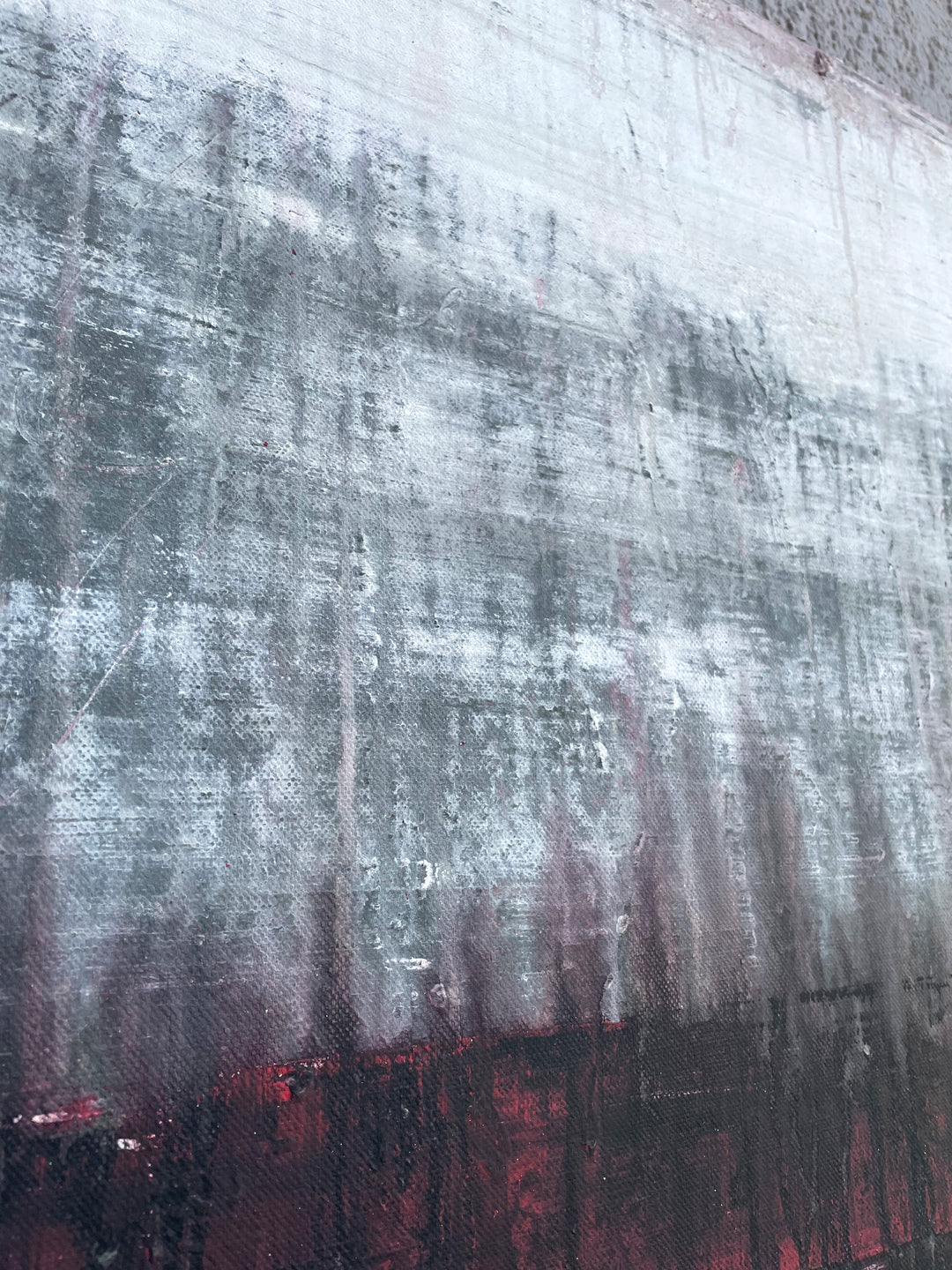 Original "Abstract Green/Red/Black " H22T
