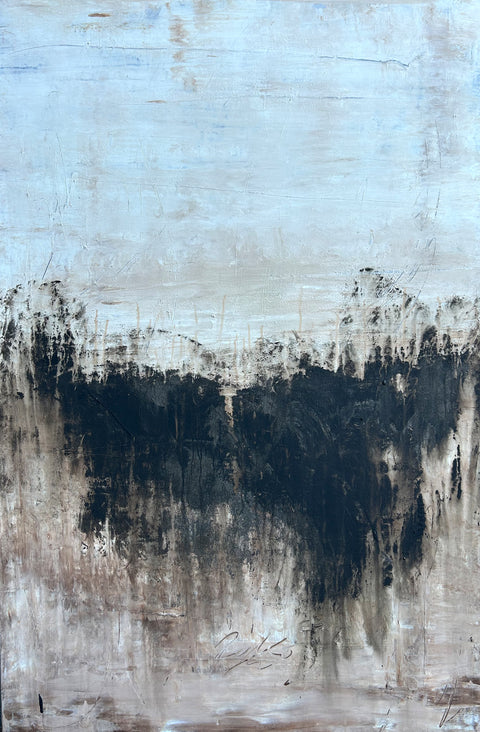 Original "Abstract Brown Elegance" P9UJ5