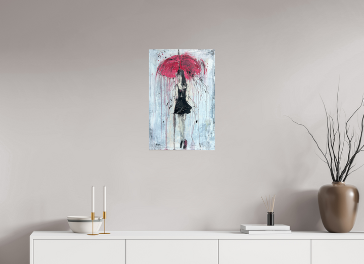 Print "abstract girl in the rain " RK76