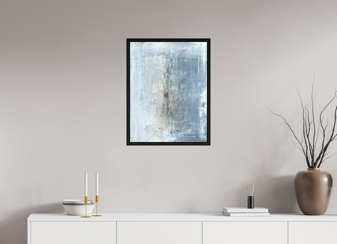 Print RK43D"Abstract Blue/White Elegance"