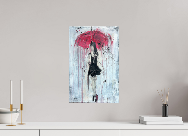 Print "abstract girl in the rain " RK76