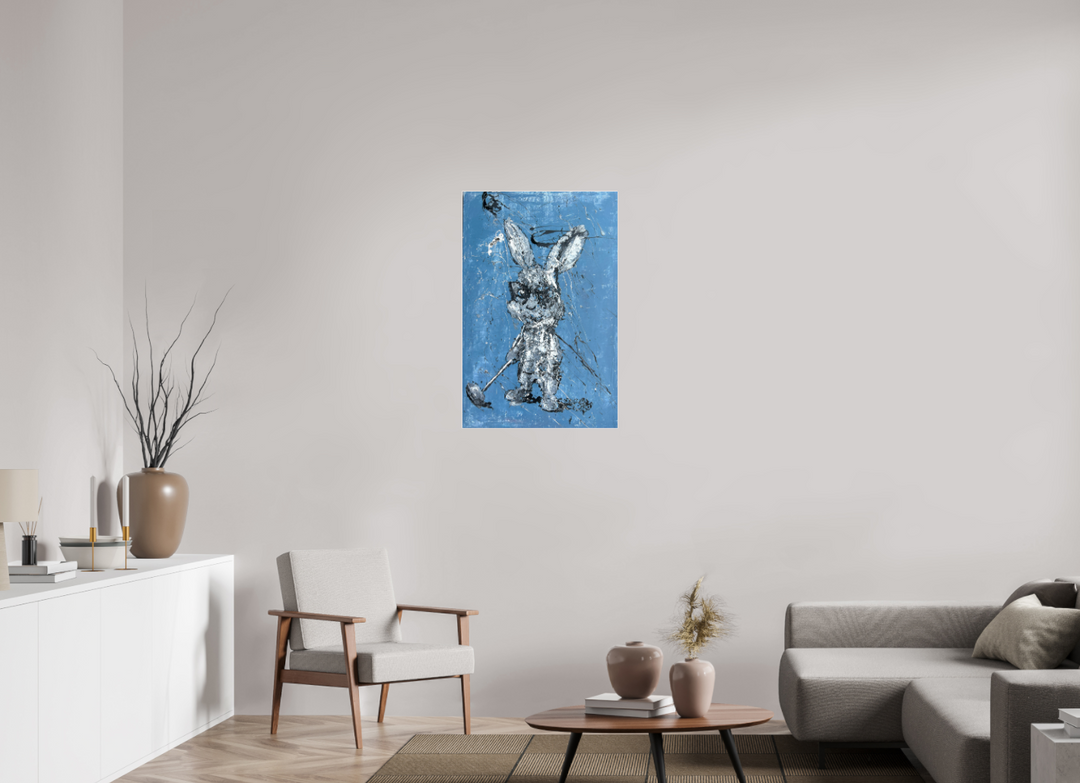 Print "abstract golf bunny" RK21P