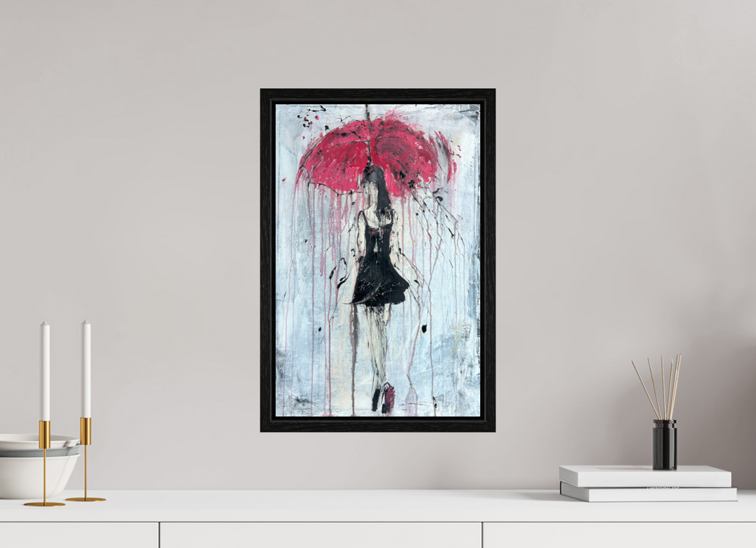 Print "abstract girl in the rain " RK76