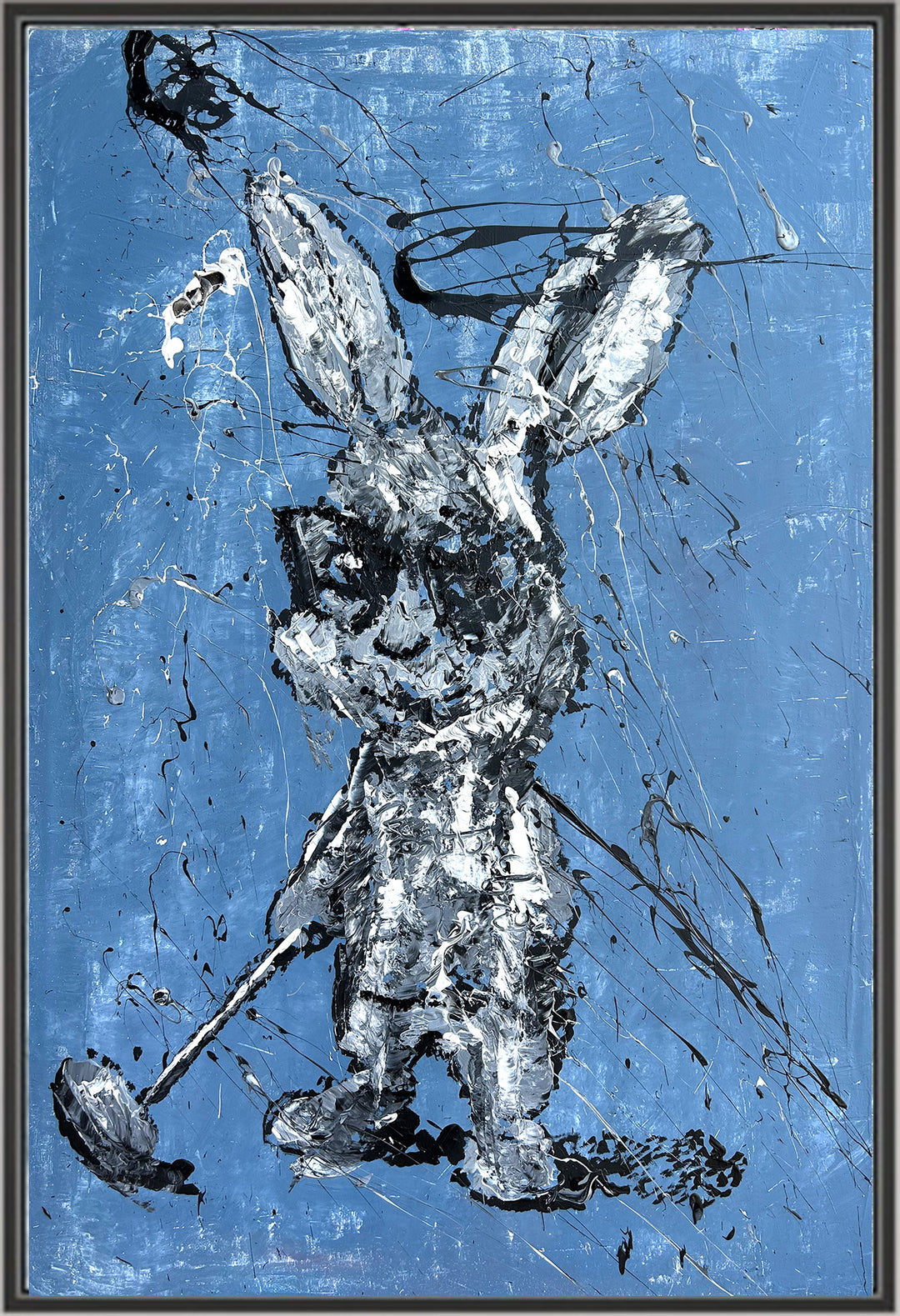 CPRK21 Canvas Print "abstract golf bunny"