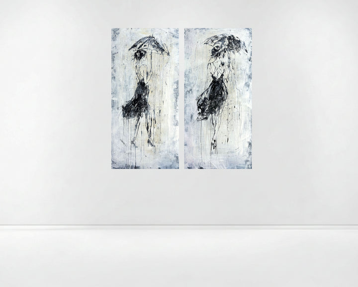 Umbrella - Silent Rain Diptych No.5