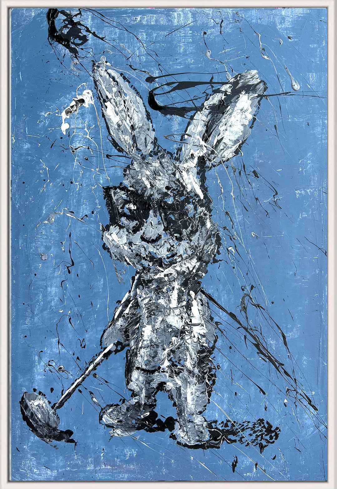 CPRK21 Canvas Print "abstract golf bunny"